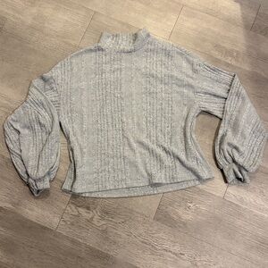 SHEIN Light Gray Turtleneck Sweater